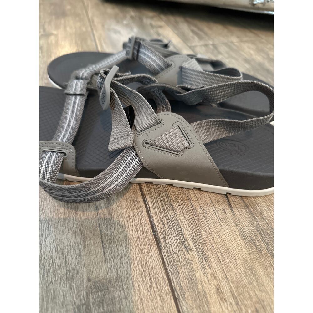 Chaco Lowdown Gray Adjustable Strap Flat Sandal S… - image 4